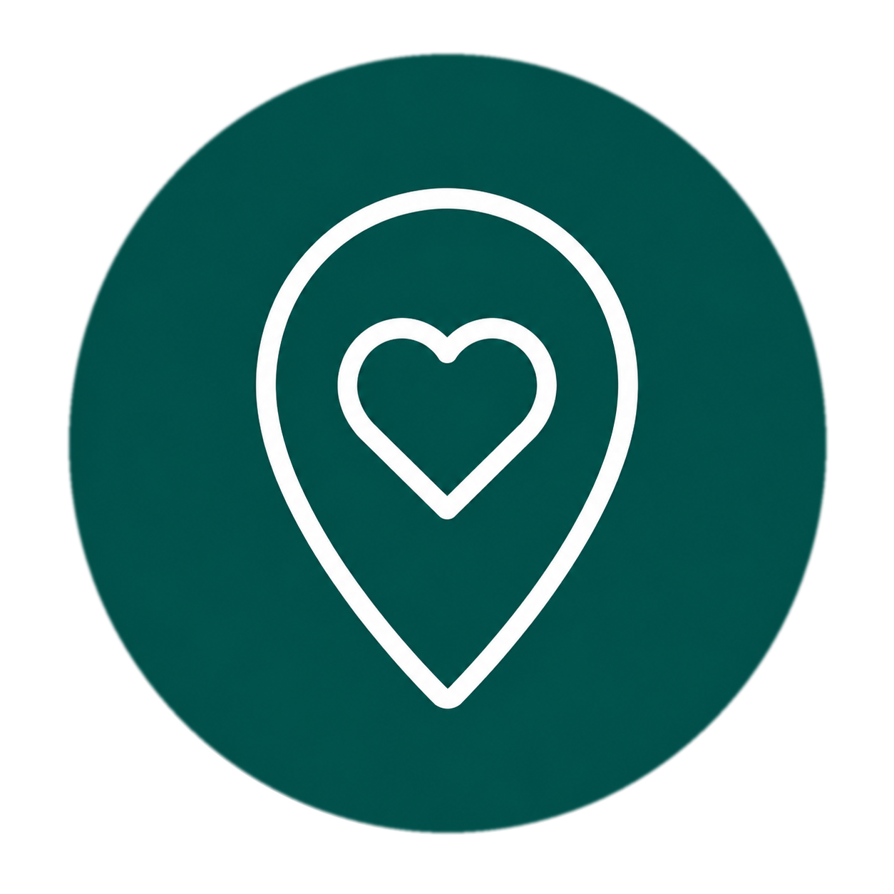 Location pin representing support that meets you where you are